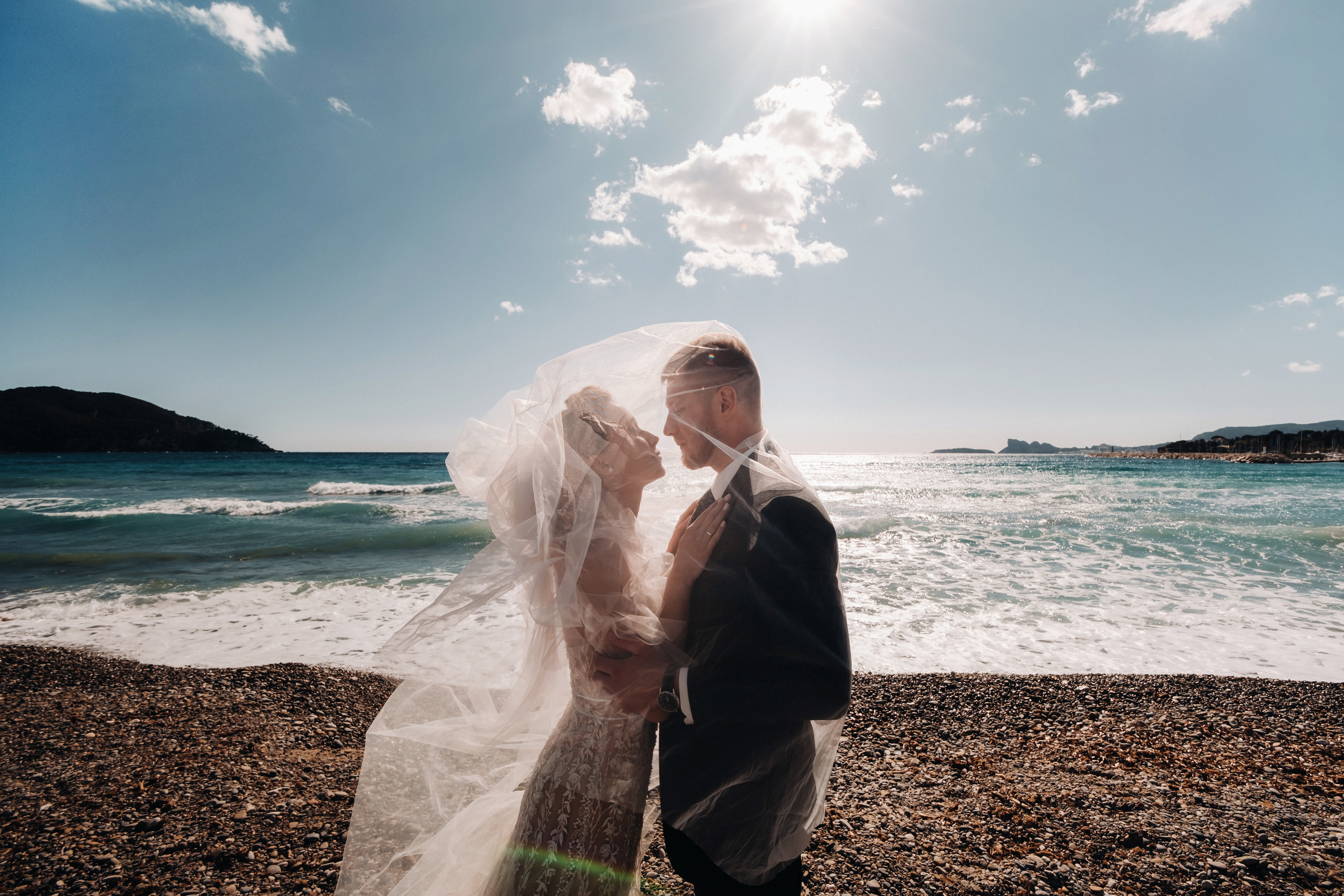 Wedding,Couple,On,The,French,Riviera.wedding,In,Provence.bride,And,Groom
