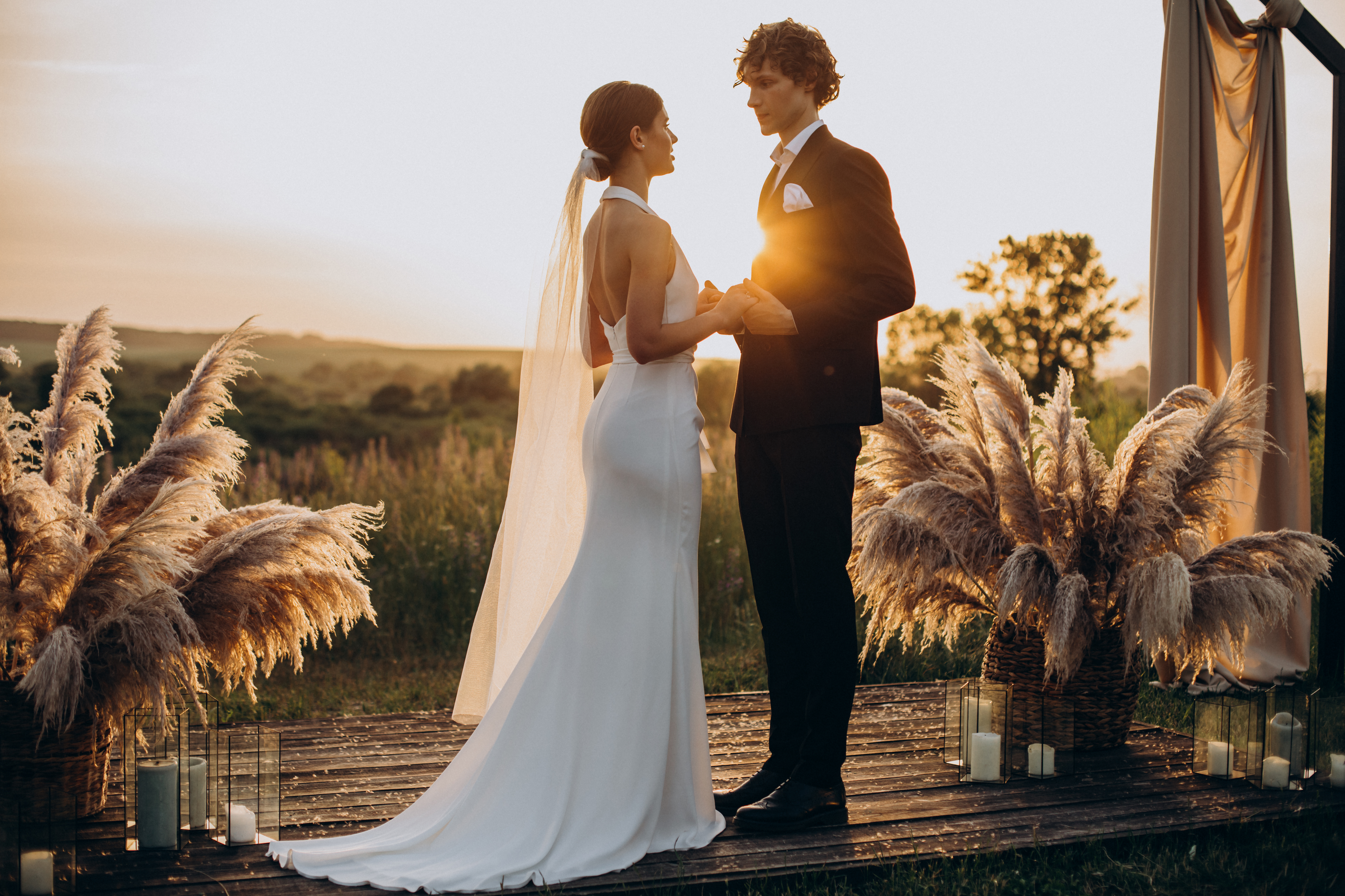 Bride,And,Groom,On,Their,Wedding,Ceremony